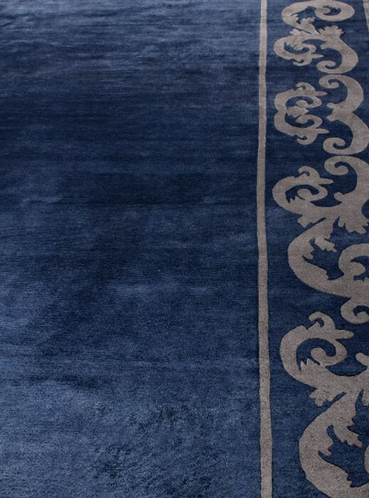 Frame Navy Luxury Rug 150 X 240