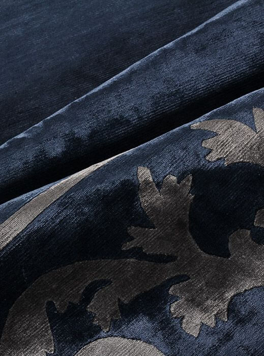 Frame Navy Luxury Rug 150 X 240
