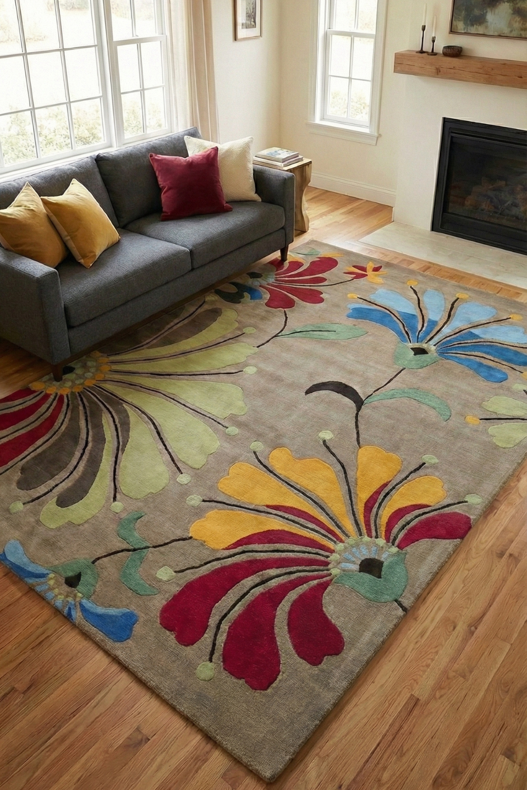 Floral Rug 170 x 240