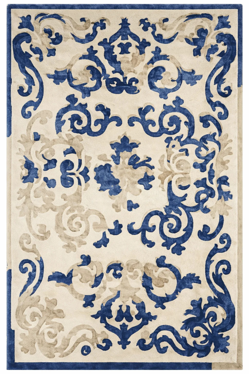 Ghost Deep Blue Luxury Rug 180 X 270