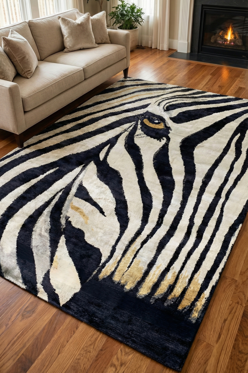 Zebra Rug 170 X 240
